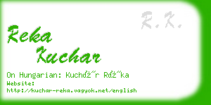 reka kuchar business card